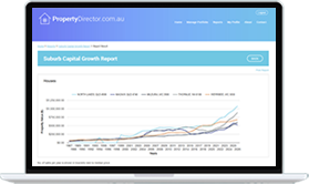 PropertyDirector suburb research report and property market data